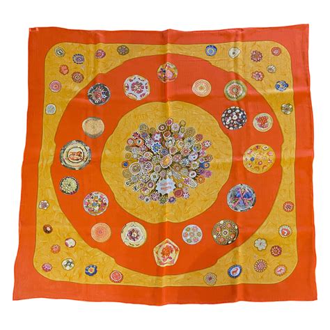 carré hermes orange|where are Hermes scarves made.